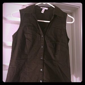 🙌4/$15🙌 Bass and Co. brown sleeveless blouse
